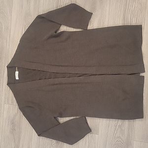 CALVIN KLEIN OPEN FRONT DARK GREY CARDIGAN SIZE MEDIUM